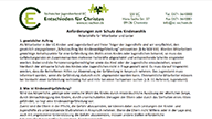 Anforderung Kindeswohlschutz Anforderung Kindeswohlschutz